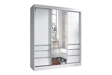 Barnskåp Aberfelt 180x216 cm - Vit - Möbler - Barnmöbler - Förvaring barnrum - Skåp barnrum