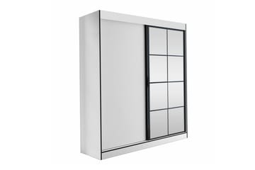 Barnskåp Aberfelt 180x216 cm - Vit - Möbler - Barnmöbler - Förvaring barnrum - Skåp barnrum