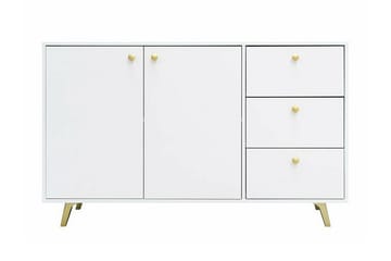 Barnskåp Emyvale 138x86 cm - Vit - Möbler - Barnmöbler - Förvaring barnrum - Skåp barnrum