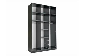 Barnskåp Emyvale 149x245 cm - Svart - Möbler - Barnmöbler - Förvaring barnrum - Skåp barnrum