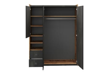 Barnskåp Rathmore 150x190 cm - Grå - Möbler - Barnmöbler - Förvaring barnrum - Skåp barnrum