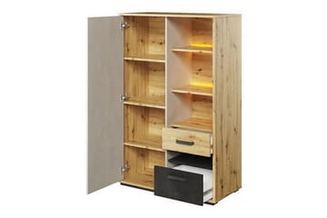 Barnskåp Rathmore 90x138 cm - Svart - Möbler - Barnmöbler - Förvaring barnrum - Skåp barnrum