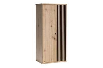 Barnskåp Rosehall 86x191 cm - Svart - Möbler - Barnmöbler - Förvaring barnrum - Skåp barnrum