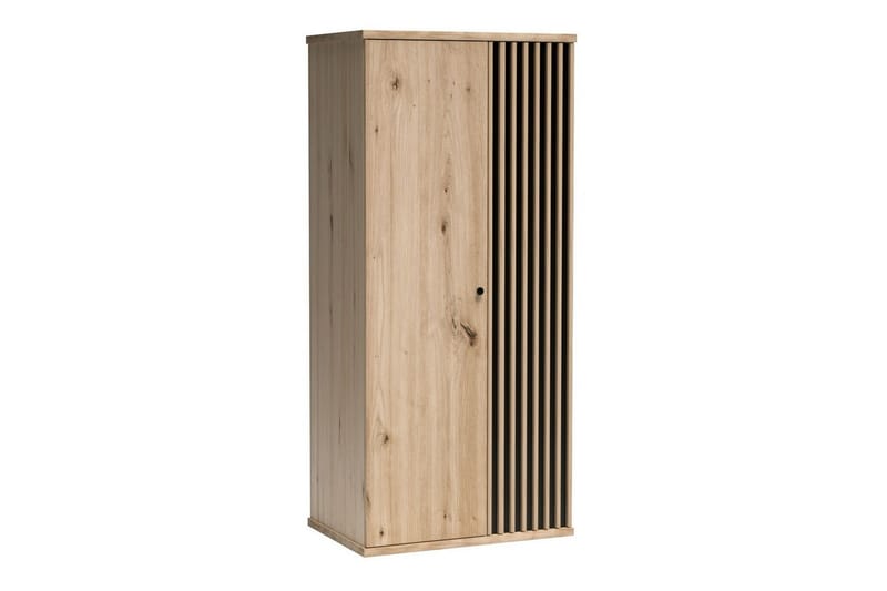 Barnskåp Rosehall 86x191 cm - Svart - Möbler - Barnmöbler - Förvaring barnrum - Skåp barnrum