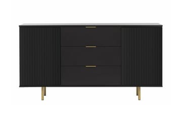 Barnskåp Staffin 150x80 cm - Svart - Möbler - Barnmöbler - Förvaring barnrum - Skåp barnrum