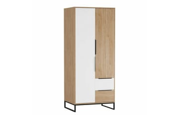 Barnskåp Staffin 80x190 cm - Vit - Möbler - Barnmöbler - Förvaring barnrum - Skåp barnrum