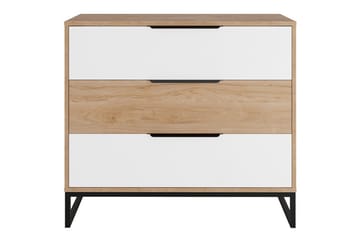 Barnskåp Staffin 90x80 cm - Vit - Möbler - Barnmöbler - Förvaring barnrum - Skåp barnrum
