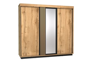Barnskåp Strathy 240x224 cm - Svart - Möbler - Barnmöbler - Förvaring barnrum - Skåp barnrum