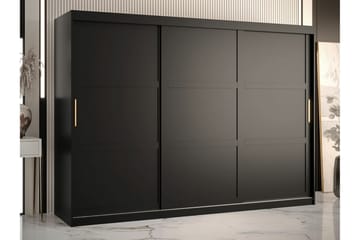 Garderob Dunvegan 250x200 cm - Svart - Möbler - Barnmöbler - Förvaring barnrum - Skåp barnrum