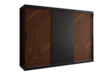 Garderob Dunvegan 250x200 cm - Svart - Möbler - Barnmöbler - Förvaring barnrum - Skåp barnrum