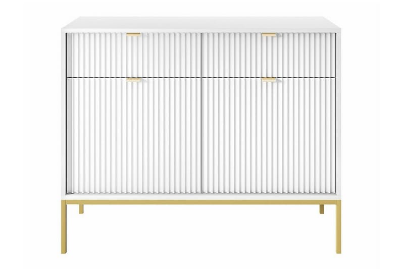 Skåp Klinkerville 104x83 cm - Vit - Möbler - Barnmöbler - Förvaring barnrum - Skåp barnrum