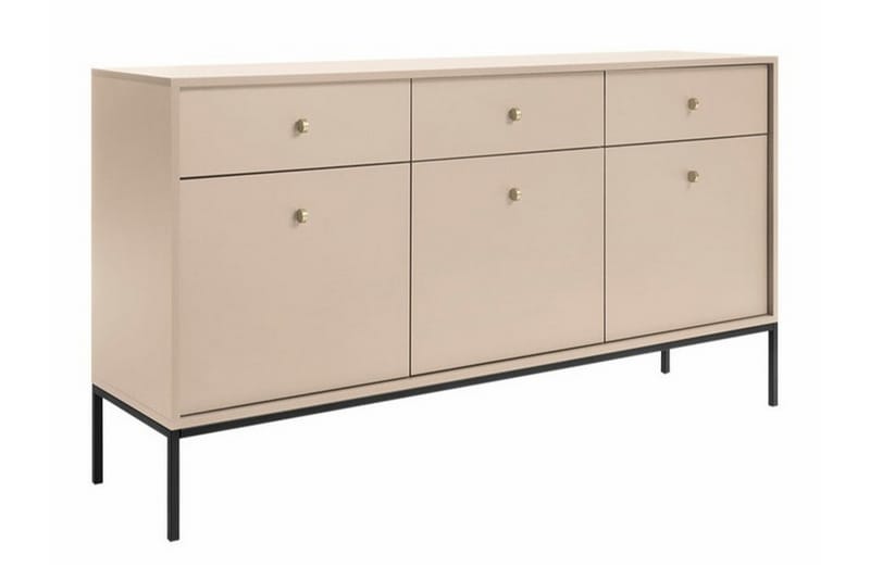 Skåp Klinkerville 154x83 cm - Svart - Möbler - Barnmöbler - Förvaring barnrum - Skåp barnrum