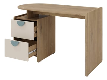 Zarek Sovrumsmöbelset - Brun, beige och blå - Möbler - Barnmöbler - Förvaring barnrum - Skåp barnrum