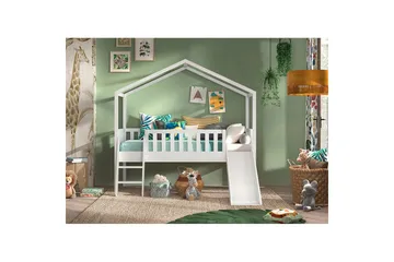 Hussäng med staket och låda Dallas 90x200 cm Antracit - Antracit - Möbler - Barnmöbler - Barnsäng & juniorsäng