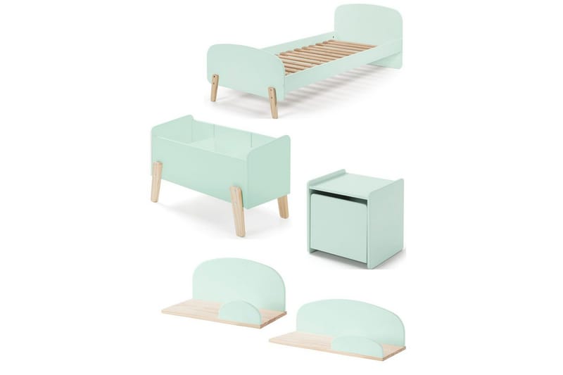 Kiddy Möbelset för Barnrum, Mint