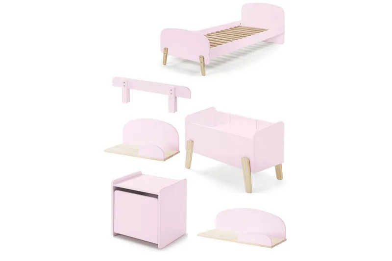 Kiddy Möbelset för Barnrum, Rosa