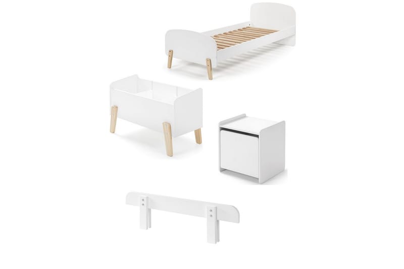 Kiddy Möbelset för Barnrum - Vit - Möbler - Barnmöbler - Barnmöbelset