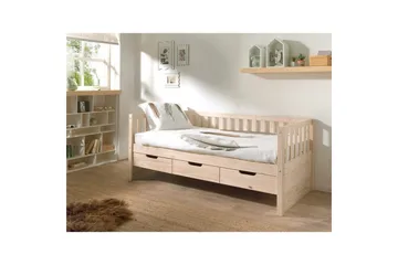 Koj säng Fritz Naturlig, Med låda - Naturlig, Med låda - Möbler - Barnmöbler - Barnsäng & juniorsäng - Barnsäng med förvaring