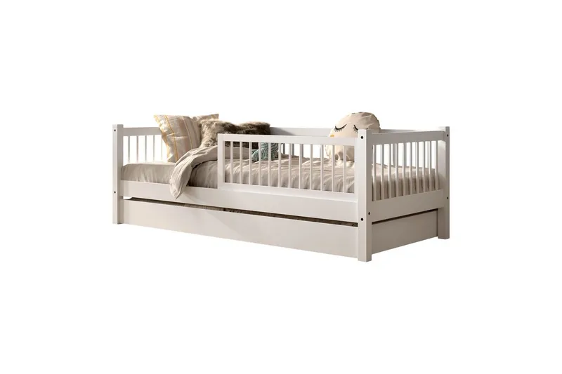 Koj säng med låda och säkerhetsräcke Forrest Bok, Bok