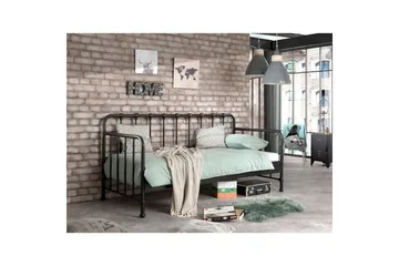 Loftsäng Bronxx Svart 90x200 cm - Möbler - Barnmöbler - Barnsäng & juniorsäng