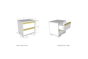 London Möbelset för Barnrum - Vit - Möbler - Barnmöbler - Barnmöbelset