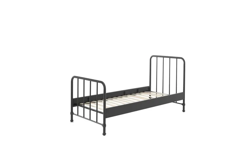 Säng Bronxx Svart, 90 x 200 cm, Svart, 90 x 200 cm