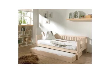 Säng Fritz med 1 Låda Naturlig - Naturlig - Möbler - Barnmöbler - Barnsäng & juniorsäng - Barnsäng med förvaring