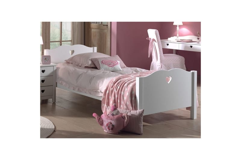 Säng med låda Amori 90 x 200 cm White - Möbler - Barnmöbler - Barnsäng & juniorsäng - Barnsäng med förvaring