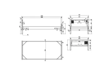 Säng med ribbotten låda Alex - Möbler - Barnmöbler - Barnsäng & juniorsäng