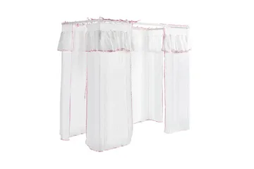 Säng med ribbotten textilset Amori Vit - Möbler - Barnmöbler - Barnsäng & juniorsäng