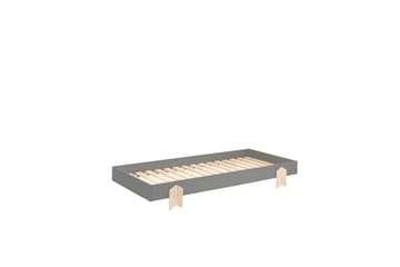 Säng Modulo med pilarfötter Grå, 3 - Grå, 3 - Möbler - Barnmöbler - Barnsäng & juniorsäng