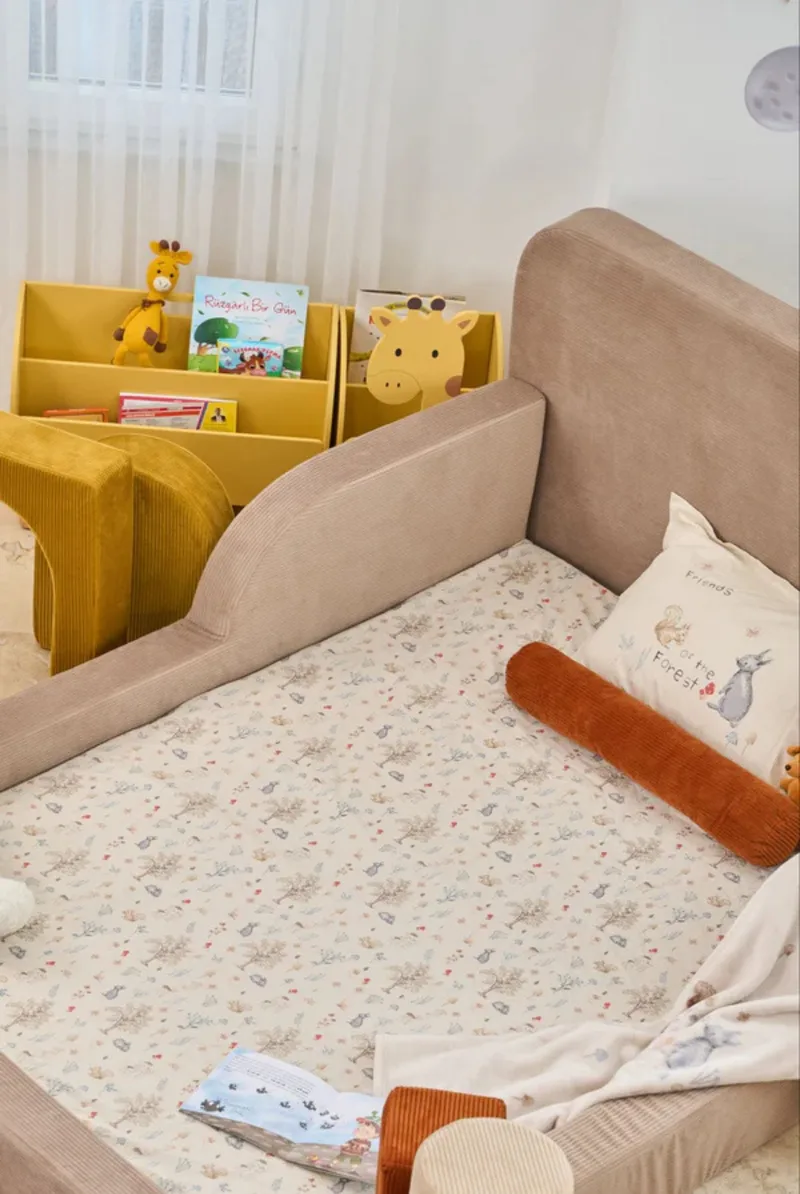 Selnor Barnsäng 115x90x210 cm - Beige - Möbler - Barnmöbler - Barnsäng & juniorsäng