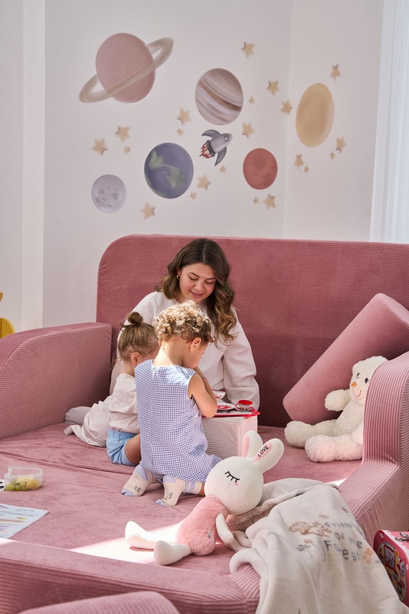 Selnor Barnsäng 115x90x210 cm - Rosa - Möbler - Barnmöbler - Barnsäng & juniorsäng