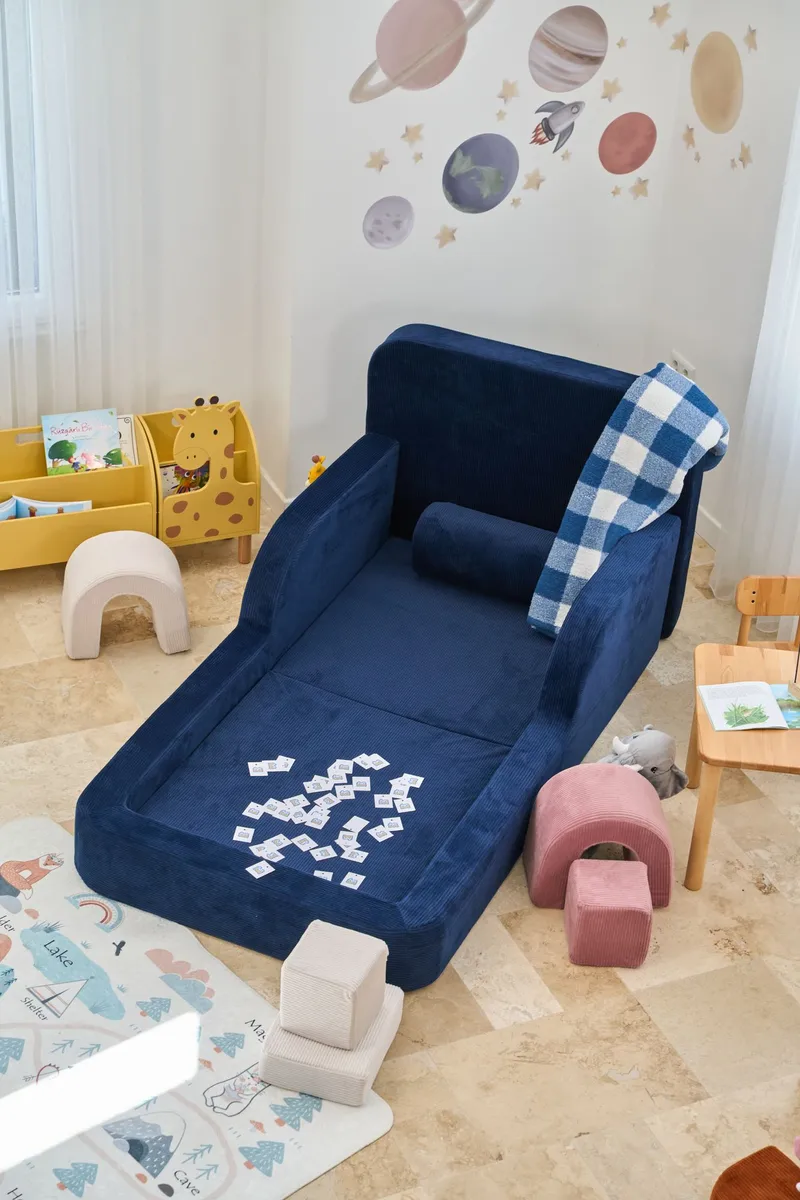 Selnor Barnsäng 90x90x210 cm - Marinblå - Möbler - Barnmöbler - Barnsäng & juniorsäng