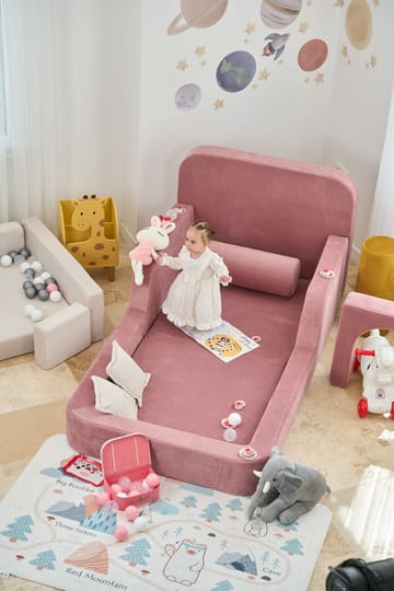 Selnor Barnsäng 90x90x210 cm - Rosa - Möbler - Barnmöbler - Barnsäng & juniorsäng