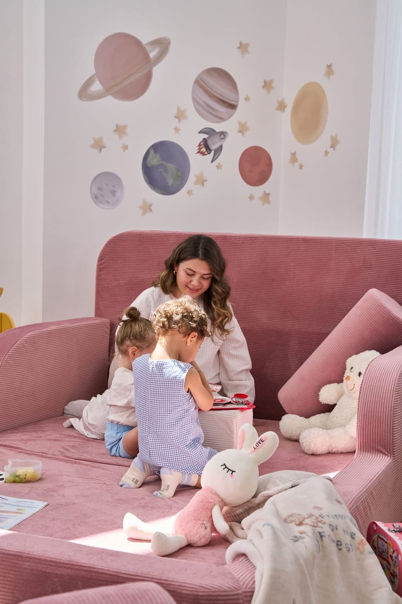 Selnor Barnsäng 90x90x210 cm - Rosa - Möbler - Barnmöbler - Barnsäng & juniorsäng