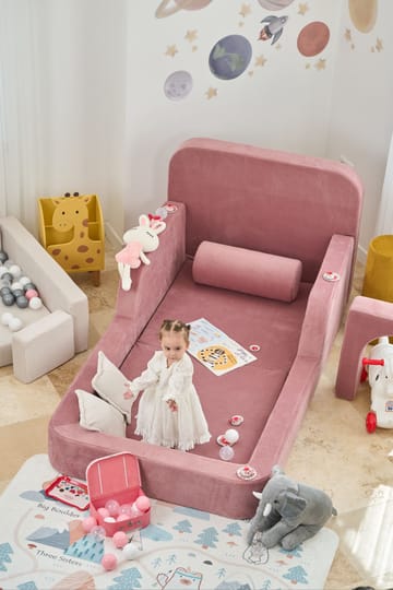Selnor Barnsäng 90x90x210 cm - Rosa - Möbler - Barnmöbler - Barnsäng & juniorsäng