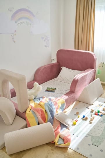 Selnor Barnsäng 90x90x210 cm - Rosa - Möbler - Barnmöbler - Barnsäng & juniorsäng