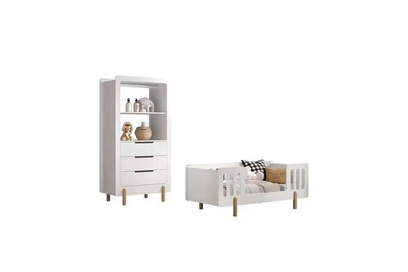 Smile Möbelset för Barnrum, Vit