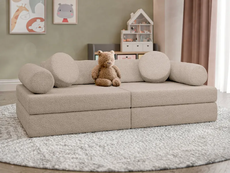 Tharosin 2-sits Barnsoffa - beige - Möbler - Barnmöbler - Barnsoffa
