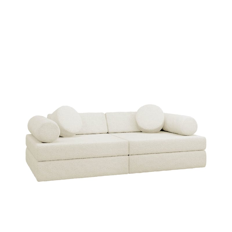 Tharosin 2-sits Barnsoffa - benvit - Möbler - Barnmöbler - Barnsoffa