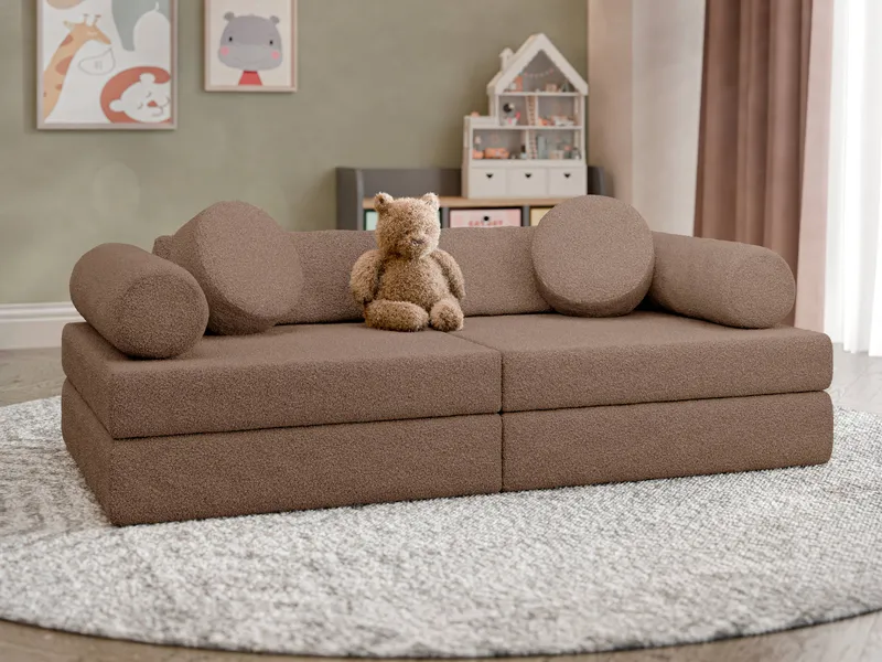Tharosin 2-sits Barnsoffa - brun - Möbler - Barnmöbler - Barnsoffa