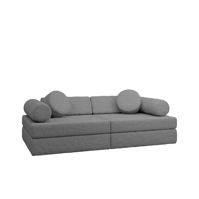Tharosin 2-sits Barnsoffa - mörkgrå - Möbler - Barnmöbler - Barnsoffa