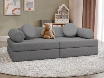Tharosin 2-sits Barnsoffa - mörkgrå - Möbler - Barnmöbler - Barnsoffa