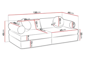 Tharosin Barnsoffa - Brun - Möbler - Barnmöbler - Barnsoffa