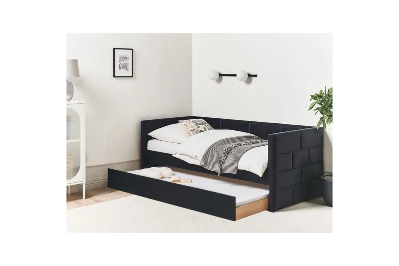 Utdragbar säng Chavonne - Svart - Möbler - Barnmöbler - Barnsäng & juniorsäng