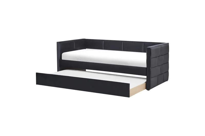 Utdragbar säng Chavonne, Svart