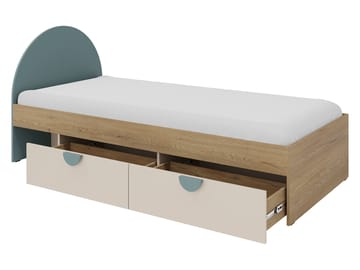 Zarek Sovrumsmöbelset - brun, beige och rosa - Möbler - Barnmöbler - Barnmöbelset