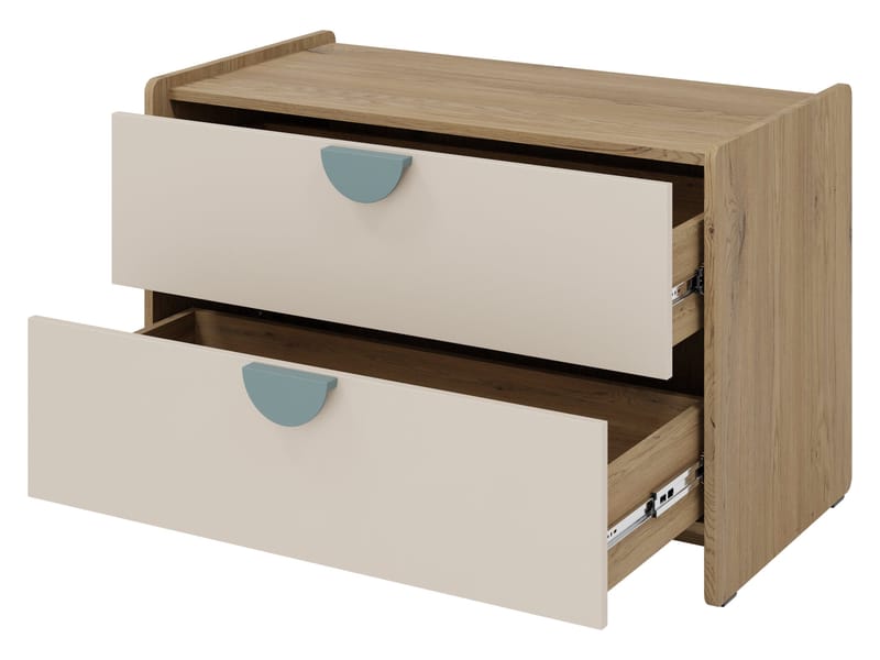 Zarek Sovrumsmöbelset - brun, beige och rosa - Möbler - Barnmöbler - Barnmöbelset
