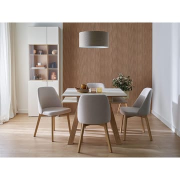 4 You Fresh Kvadratiskt Matbord 100 cm med Trä- och Ekutseende - Beige - Möbler - Bord & matgrupp - Matbord & köksbord